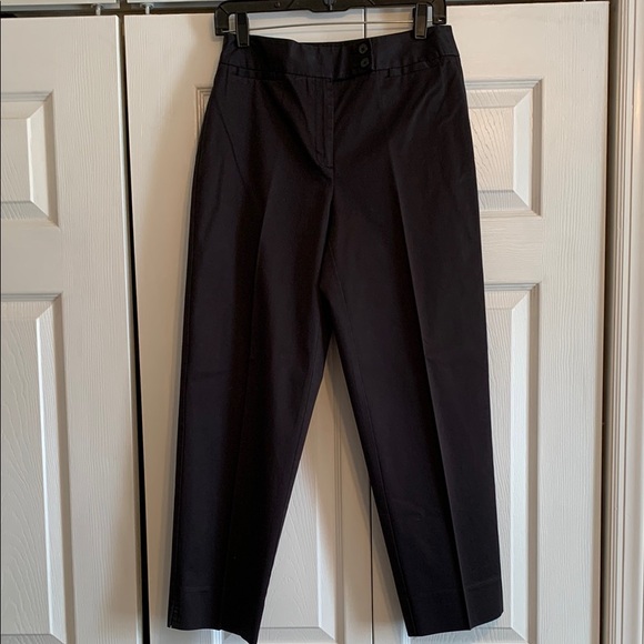 Talbots Pants - Talbots Black Capris with Smooth Woven Fabric